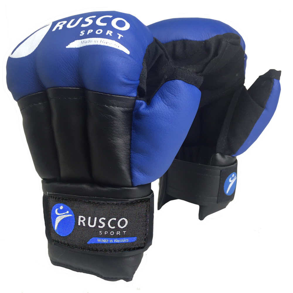 Перчатки Rusco Sport для единоборств, модель CLASSIC синие