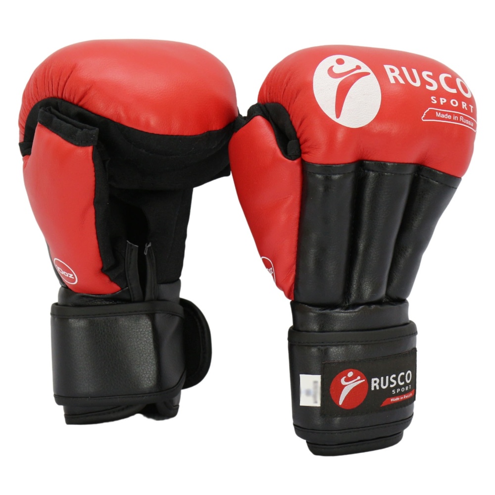 Перчатки Rusco Sport для единоборств, модель CLASSIC красные