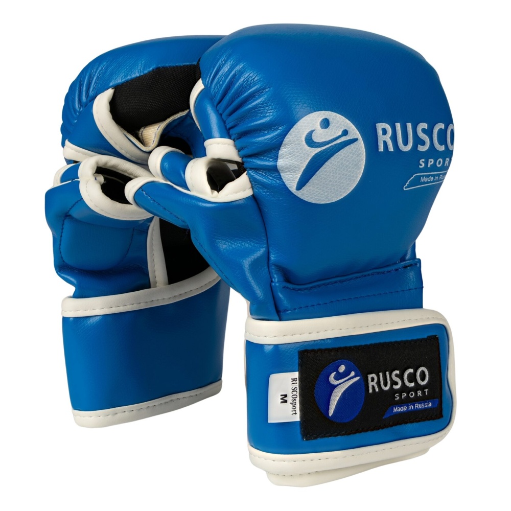 Перчатки для смешанных единоборств RUSCO SPORT, синий