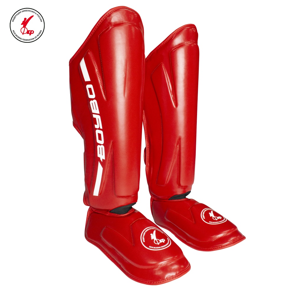 Защита голеностопа BOYBO KNOCK OUT, IK-34 (ОДОБРЕНО ФКР), красный