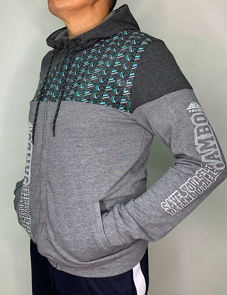 460926уп Бомбер спортивный мужской с капюшоном с логотипом SAMBO