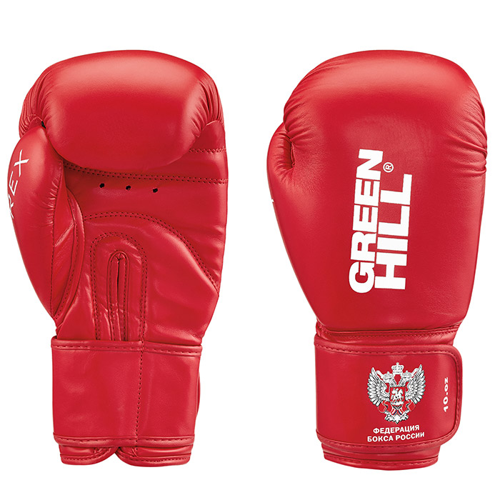 Боксерские перчатки REX BGR-2272F, одобренные Федерацией бокса России красные