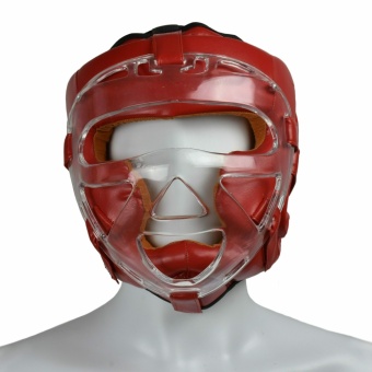 Шлем с защитной маской  ULI-5009 (FLEX), красный