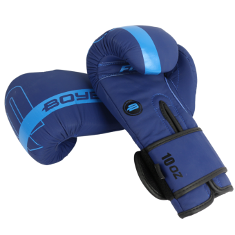 Перчатки боксерские FUSION BG-092 натуральная кожа, темно-синие