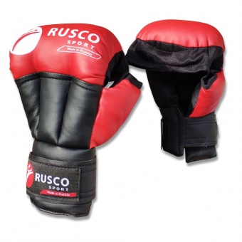 Перчатки Rusco Sport для единоборств, модель SPORT красные
