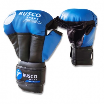 Перчатки Rusco Sport для единоборств, модель SPORT синие