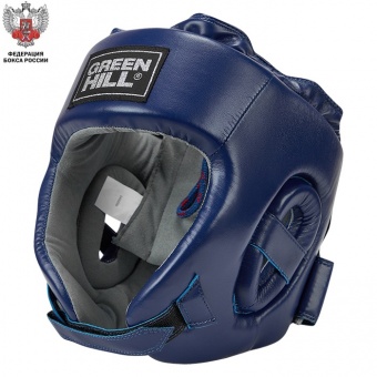 Шлем боксерский CHAMPION HGC-10303FBR для детей, одобренный Федерацией Бокса России синий