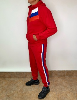 Спортивный костюм хлопок с логотипом ВФС RUSSIA (триколор)