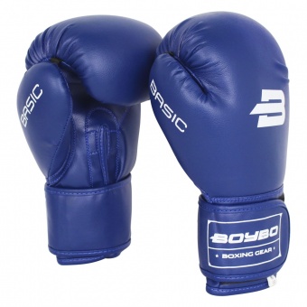 Перчатки боксерские BASIC синие