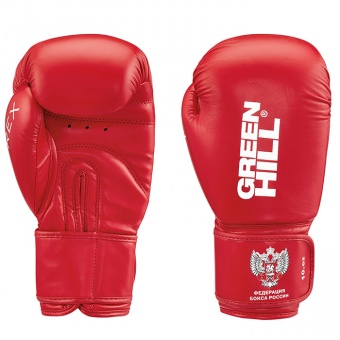 Боксерские перчатки REX BGR-2272F, одобренные Федерацией бокса России красные