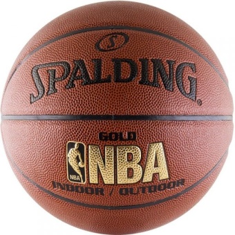 Мяч баскетбольный Spalding NBA Gold композит, размер 7